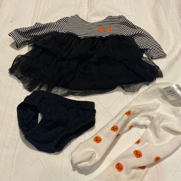 Carters Halloween newborn outfit 3 peices - Picture 1 of 6